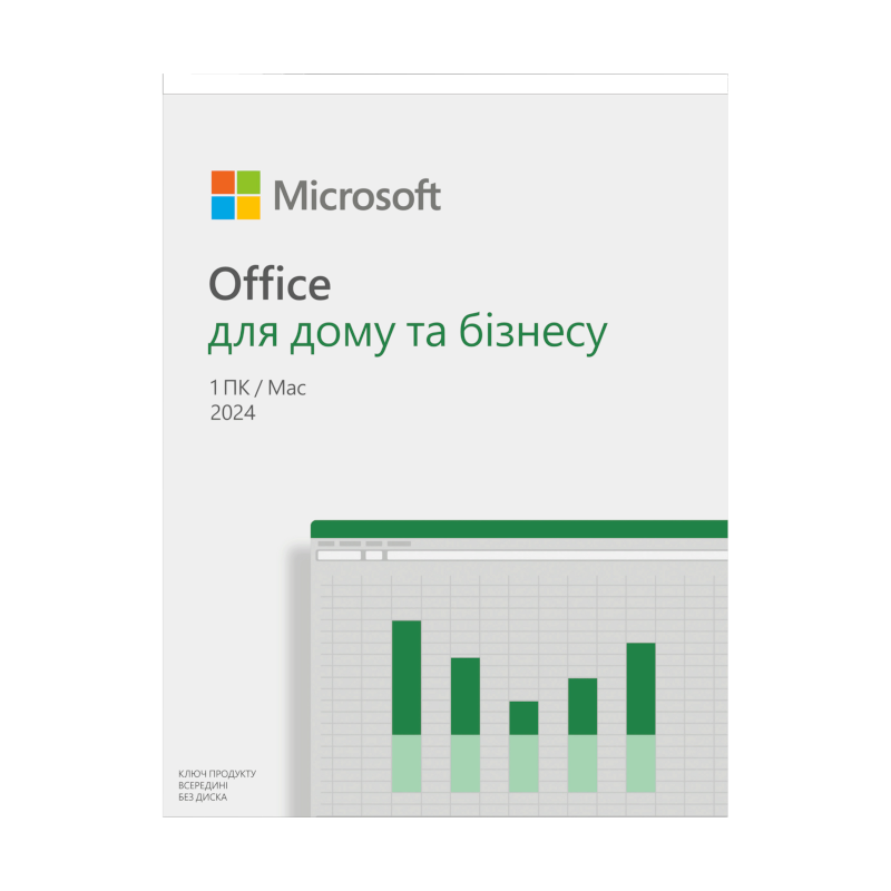 Офісні пакети Microsoft Office Home and Business 2024 Ukrainian FPP (EP2-06693)